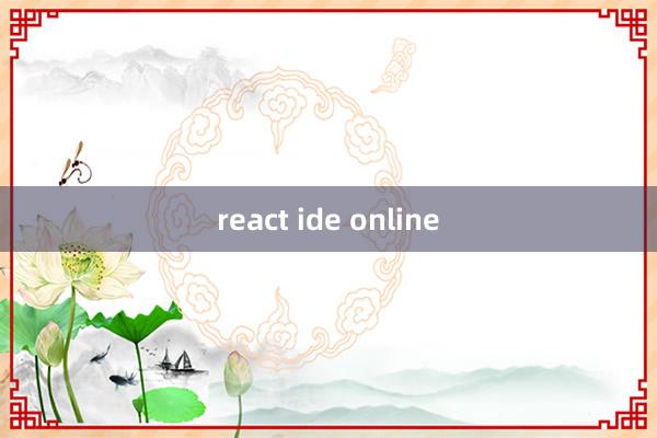 react ide online