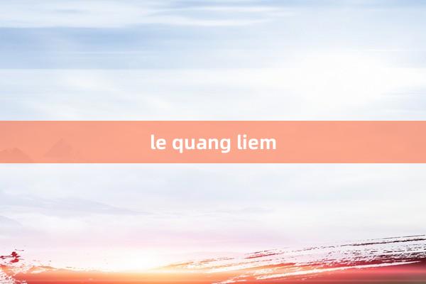 le quang liem