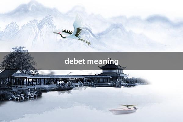 debet meaning